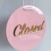 Acrylic Business Sign | Open Closed Sign – Double-Sided Hanging Sign